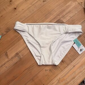 Sunsets WHITE LILY Audra Hipster Bikini Swim Bottom, US Medium New With tags‎